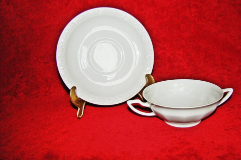 Rosenthal Biała Maria -bulionówka + spodek Rosenthal Biała Maria -bulionówka + spodek