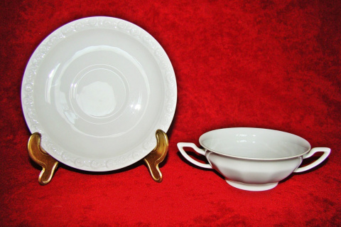 Rosenthal Biała Maria -bulionówka + spodek Rosenthal Biała Maria -bulionówka + spodek