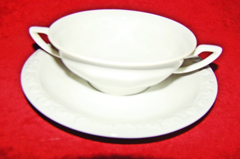 Rosenthal Biała Maria -bulionówka + spodek Rosenthal Biała Maria -bulionówka + spodek