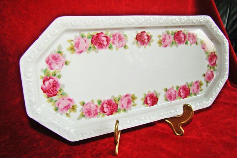 królewska patera Rosenthal Maria Róże 36/16 cm królewska patera Rosenthal Maria Róże 36/16 cm