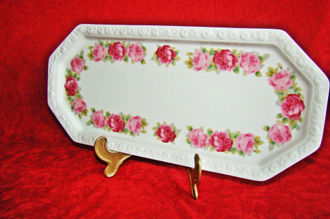 królewska patera Rosenthal Maria Róże 36/16 cm królewska patera Rosenthal Maria Róże 36/16 cm