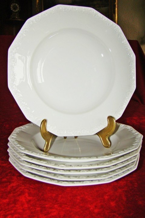 6X talerz głęb. Rosenthal Biała Maria 1936r 6X talerz głęb. Rosenthal Biała Maria 1936r