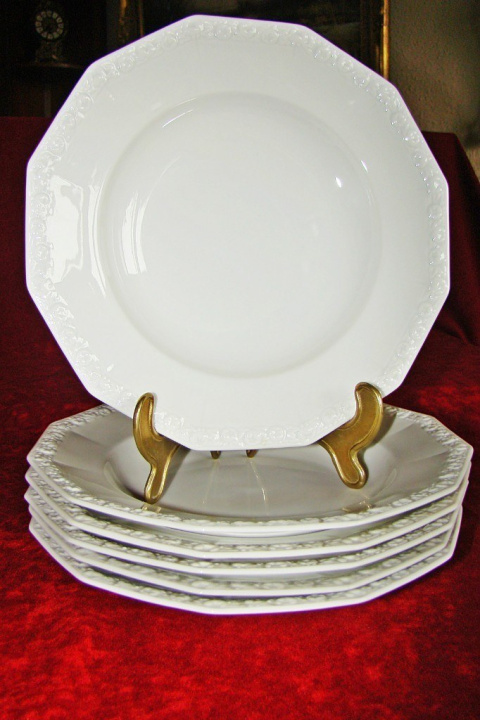 6X talerz głęb. Rosenthal Biała Maria 6X talerz głęb. Rosenthal Biała Maria
