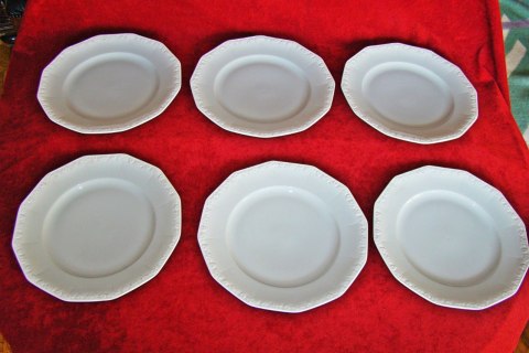 6x talerz płaski Rosenthal Biała Maria 28 cm 6x talerz płaski Rosenthal Biała Maria 28 cm