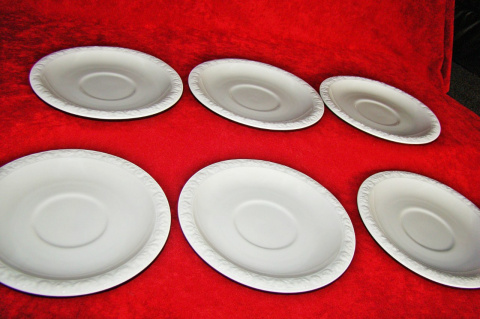6x talerz Rosenthal Biała Maria pod bulionówkę 18 cm 6x talerz Rosenthal Biała Maria pod bulionówkę 18 cm