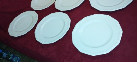 6x podtalerz płaski Rosenthal Biała Maria 30,5 cm 6x podtalerz płaski Rosenthal Biała Maria 30,5 cm