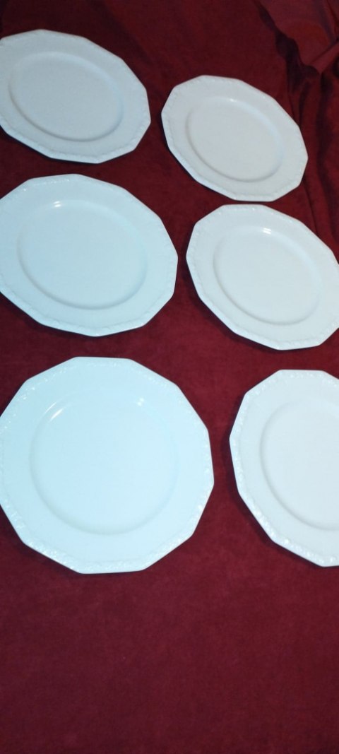 6x podtalerz płaski Rosenthal Biała Maria 30,5 cm 6x podtalerz płaski Rosenthal Biała Maria 30,5 cm