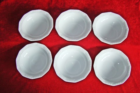 6 misek- salaterek Rosenthal Biała Maria śred. 17 cm