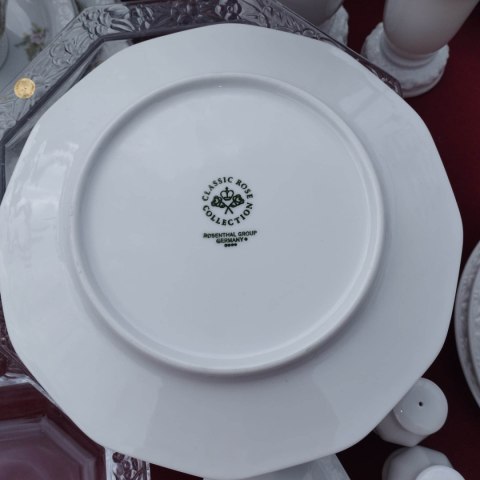 6 talerzy śniad. Rosenthal Maria Róże śred. 20 cm 6 talerzy śniad. Rosenthal Maria Róże śred. 20 cm