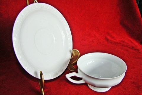 filiżanka do herbaty+ podstawek Rosenthal Biała Maria filiżanka do herbaty+ podstawek Rosenthal Biała Maria