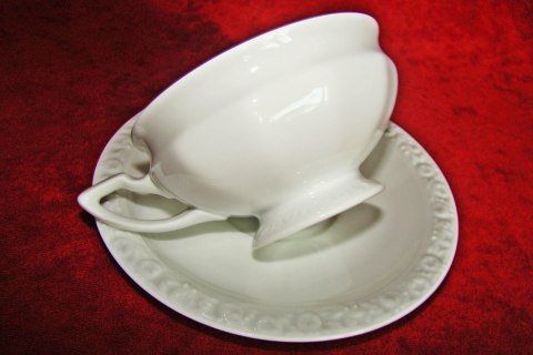 filiżanka do herbaty+ podstawek Rosenthal Biała Maria filiżanka do herbaty+ podstawek Rosenthal Biała Maria