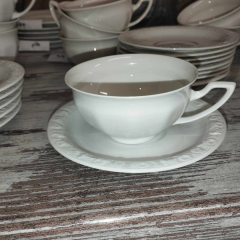 filiżanka do herbaty+ podstawek Rosenthal Biała Maria filiżanka do herbaty+ podstawek Rosenthal Biała Maria