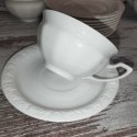 filiżanka do herbaty+ podstawek Rosenthal Biała Maria
