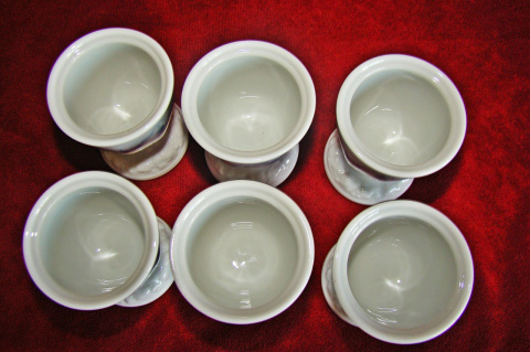 6 kieliszków do jaj Rosenthal Maria Rosenkante Blau 6 kieliszków do jaj Rosenthal Maria Rosenkante Blau