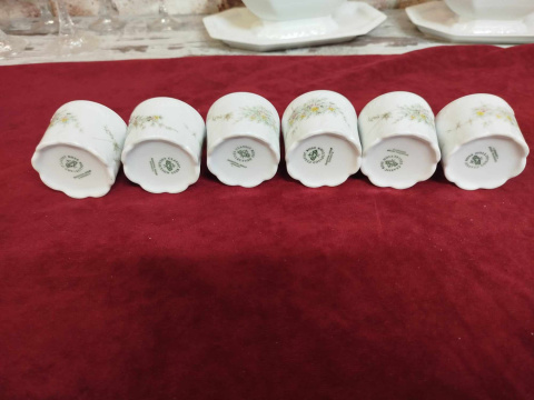 6 kieliszków do jaj Rosenthal Monbijou Grune Rankr 6 kieliszków do jaj Rosenthal Monbijou Grune Rankr