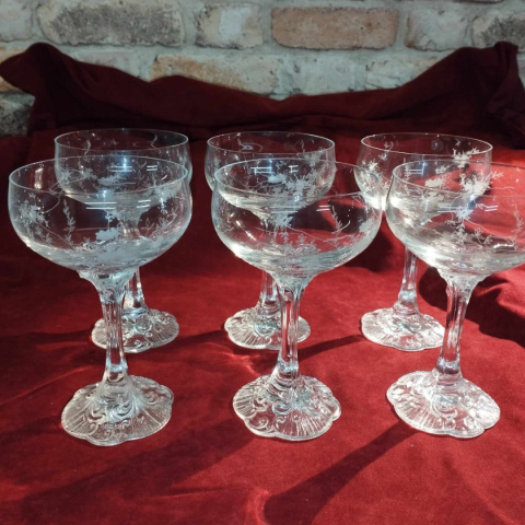 6 kieliszków do szampana Rosenthal Monbijou 6 kieliszków do szampana Rosenthal Monbijou