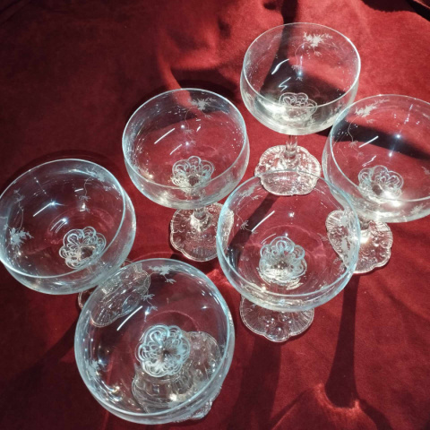 6 kieliszków do szampana Rosenthal Monbijou 6 kieliszków do szampana Rosenthal Monbijou
