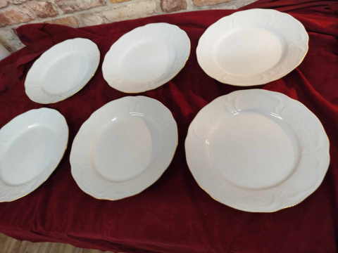 6 talerzy płaskich Rosenthal Sanssuci 6 talerzy płaskich Rosenthal Sanssuci