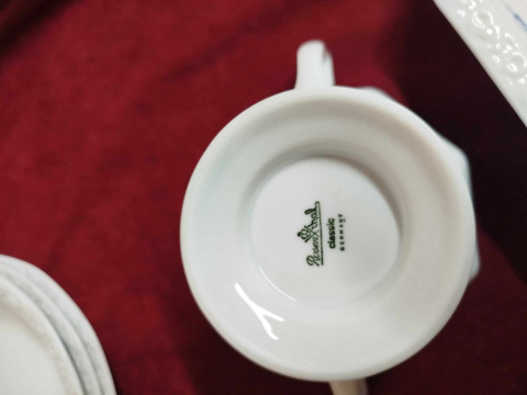 cukiernica Rosenthal Biała Maria Rosenkante Blau cukiernica Rosenthal Biała Maria Rosenkante Blau