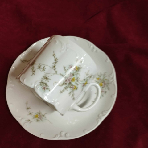 filiżanka Rosenthal Monbijou Grune Ranke- uszkodzona filiżanka Rosenthal Monbijou Grune Ranke- uszkodzona