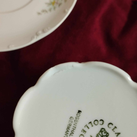 filiżanka Rosenthal Monbijou Grune Ranke- uszkodzona filiżanka Rosenthal Monbijou Grune Ranke- uszkodzona