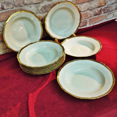 10 szt. talerzy głębokich Koenigszelt, porcelana śląska- Juliane 10 szt. talerzy głębokich Koenigszelt, porcelana śląska- Juliane