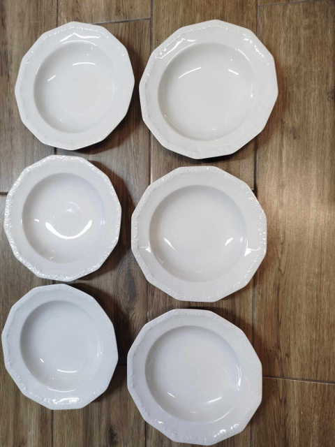 6X talerz głęb. Rosenthal Biała Maria IDEAŁ śred. 21,5 cm 6X talerz głęb. Rosenthal Biała Maria IDEAŁ śred. 21,5 cm