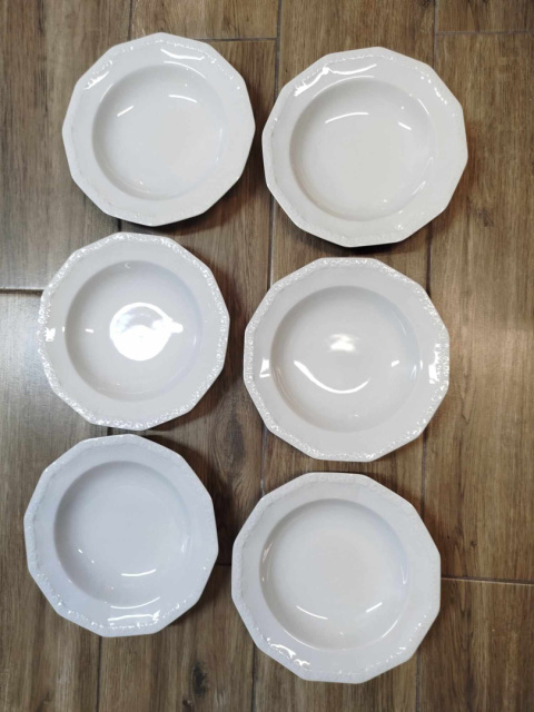 6X talerz głęb. Rosenthal Biała Maria IDEAŁ śred. 21,5 cm 6X talerz głęb. Rosenthal Biała Maria IDEAŁ śred. 21,5 cm