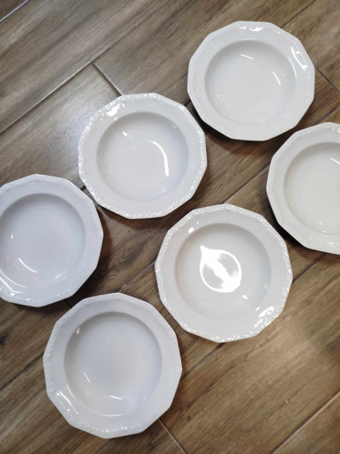 6X talerz głęb. Rosenthal Biała Maria IDEAŁ śred. 21,5 cm 6X talerz głęb. Rosenthal Biała Maria IDEAŁ śred. 21,5 cm