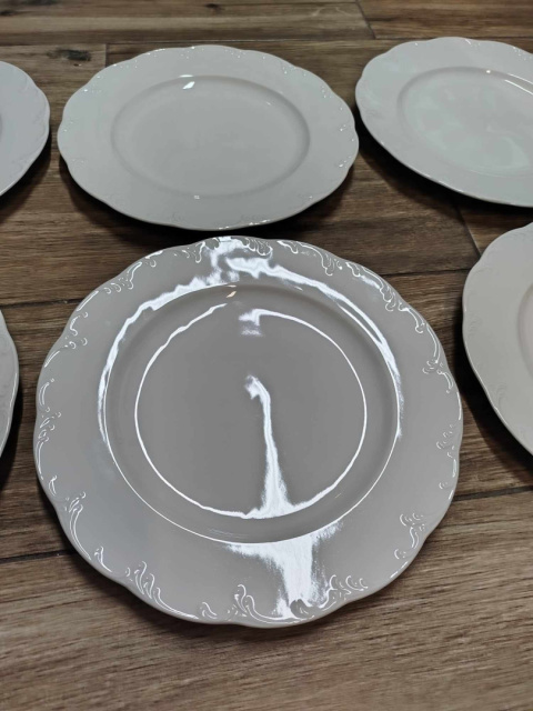 6x talerz płas.Rosenthal Monbijou białe 6x talerz płas.Rosenthal Monbijou białe