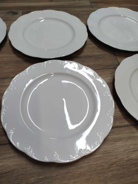 6x talerz płas.Rosenthal Monbijou białe 6x talerz płas.Rosenthal Monbijou białe