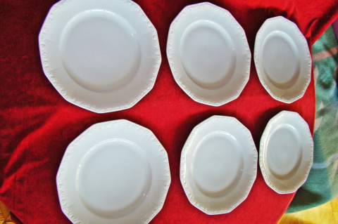 6x talerz płaski Rosenthal Biała Maria 28 cm 6x talerz płaski Rosenthal Biała Maria 28 cm