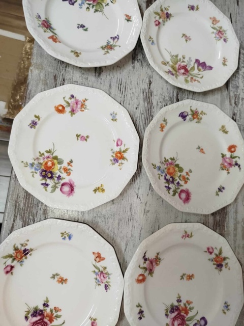 6 x talerz śniadaniowy Rosenthal Maria Sommerstrauss śred. 20 cm 6 x talerz śniadaniowy Rosenthal Maria Sommerstrauss śred. 20 cm