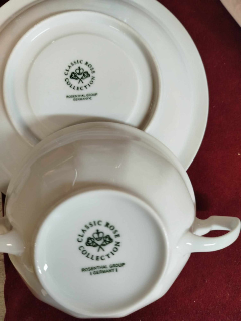 Rosenthal Biała Maria -bulionówka + spodek Rosenthal Biała Maria -bulionówka + spodek