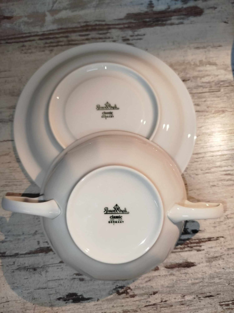 Rosenthal Biała Maria -bulionówka + spodek Rosenthal Biała Maria -bulionówka + spodek