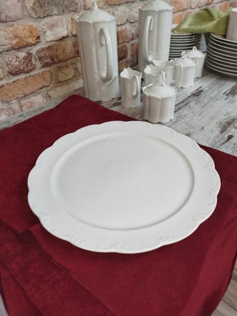 duży talerz patera Rosenthal Monbijou biały śred. 31,5 cm duży talerz patera Rosenthal Monbijou biały śred. 31,5 cm