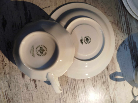filiżanka do herbaty+ podstawek Rosenthal Biała Maria filiżanka do herbaty+ podstawek Rosenthal Biała Maria