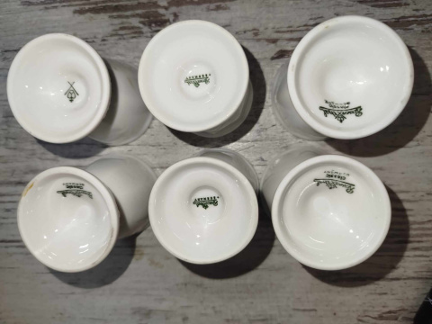 6 kieliszków do jaj Rosenthal Biała Maria 6 kieliszków do jaj Rosenthal Biała Maria