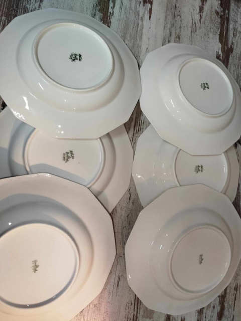 6X talerz głęb. Rosenthal Biała Maria 6X talerz głęb. Rosenthal Biała Maria