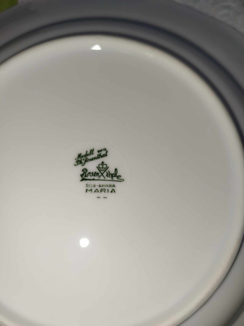 6X talerz głęb. Rosenthal Biała Maria,1926r 6X talerz głęb. Rosenthal Biała Maria,1926r