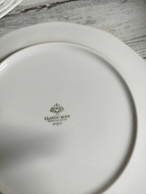 6x talerz płas. Rosenthal Biała Maria 6x talerz płas. Rosenthal Biała Maria