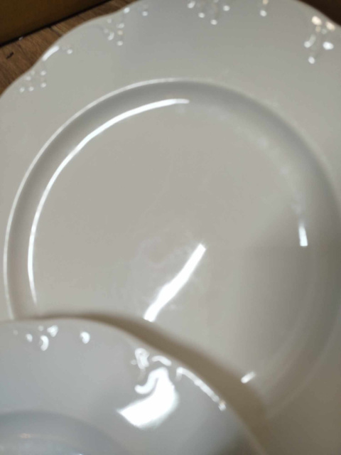 6x talerz płas.Rosenthal Monbijou białe 6x talerz płas.Rosenthal Monbijou białe