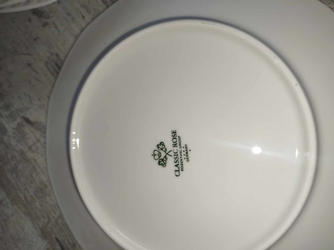6x talerz śniad. Rosenthal Biała Maria śred. 20 cm 6x talerz śniad. Rosenthal Biała Maria śred. 20 cm