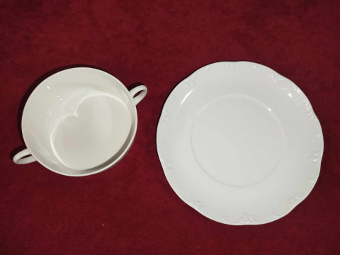 bulionówka Rosenthal Monbijou - biała bulionówka Rosenthal Monbijou - biała