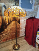 stojąca lampa witrażowa Tiffany- ważki 62 cm śred.