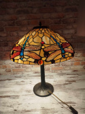 lampa witrażowa Tiffany, ważki, wys. 63 cm