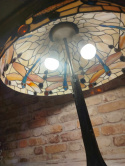 lampa witrażowa Tiffany, ważki, wys. 63 cm