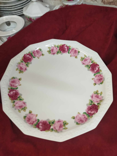 patera Rosenthal Biała Maria Róże śred 28 cm patera Rosenthal Biała Maria Róże śred 28 cm