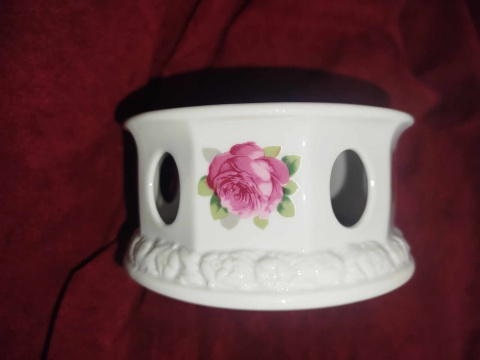 podgrzewacz Rosenthal Biała Maria Róże podgrzewacz Rosenthal Biała Maria Róże