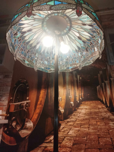 stojąca lampa witrażowa Tiffany, śred. 61 cm, wys. 160,ważki stojąca lampa witrażowa Tiffany, śred. 61 cm, wys. 160,ważki